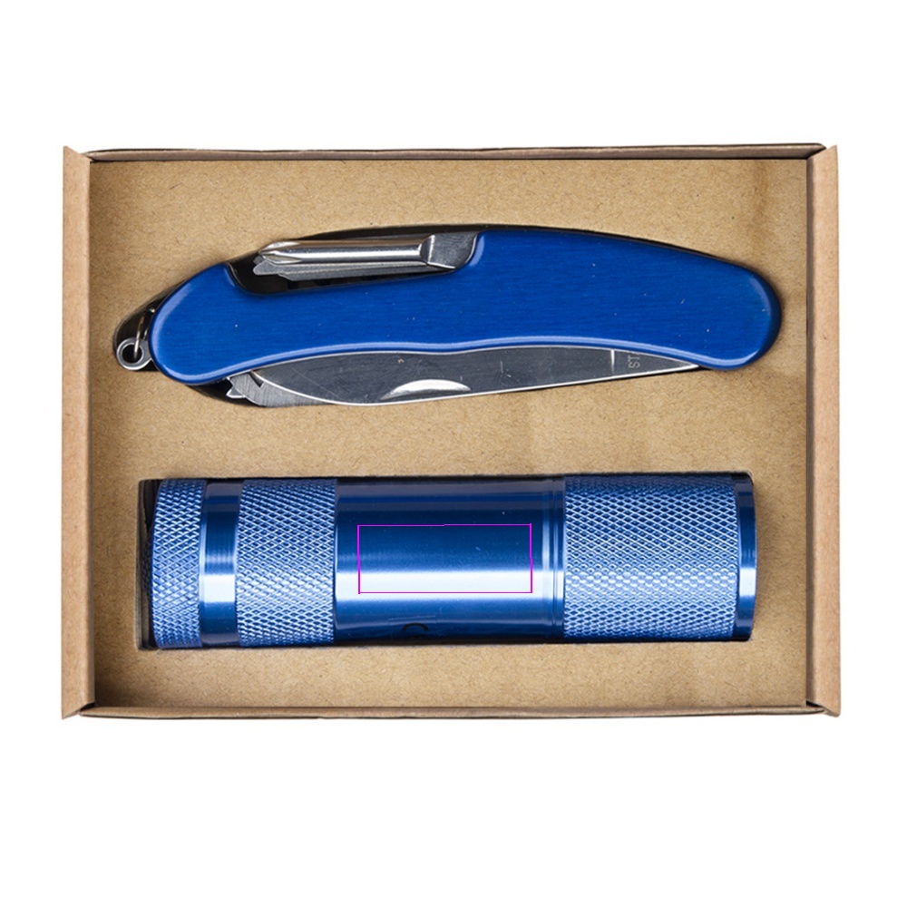 Flashlight and pocket knife set DOVER