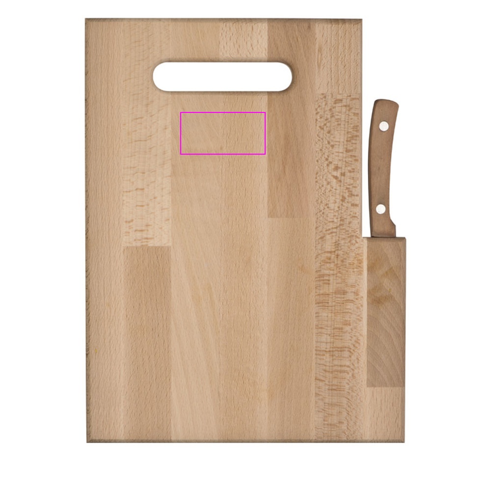 Wooden cutting board with knife LIZZANO