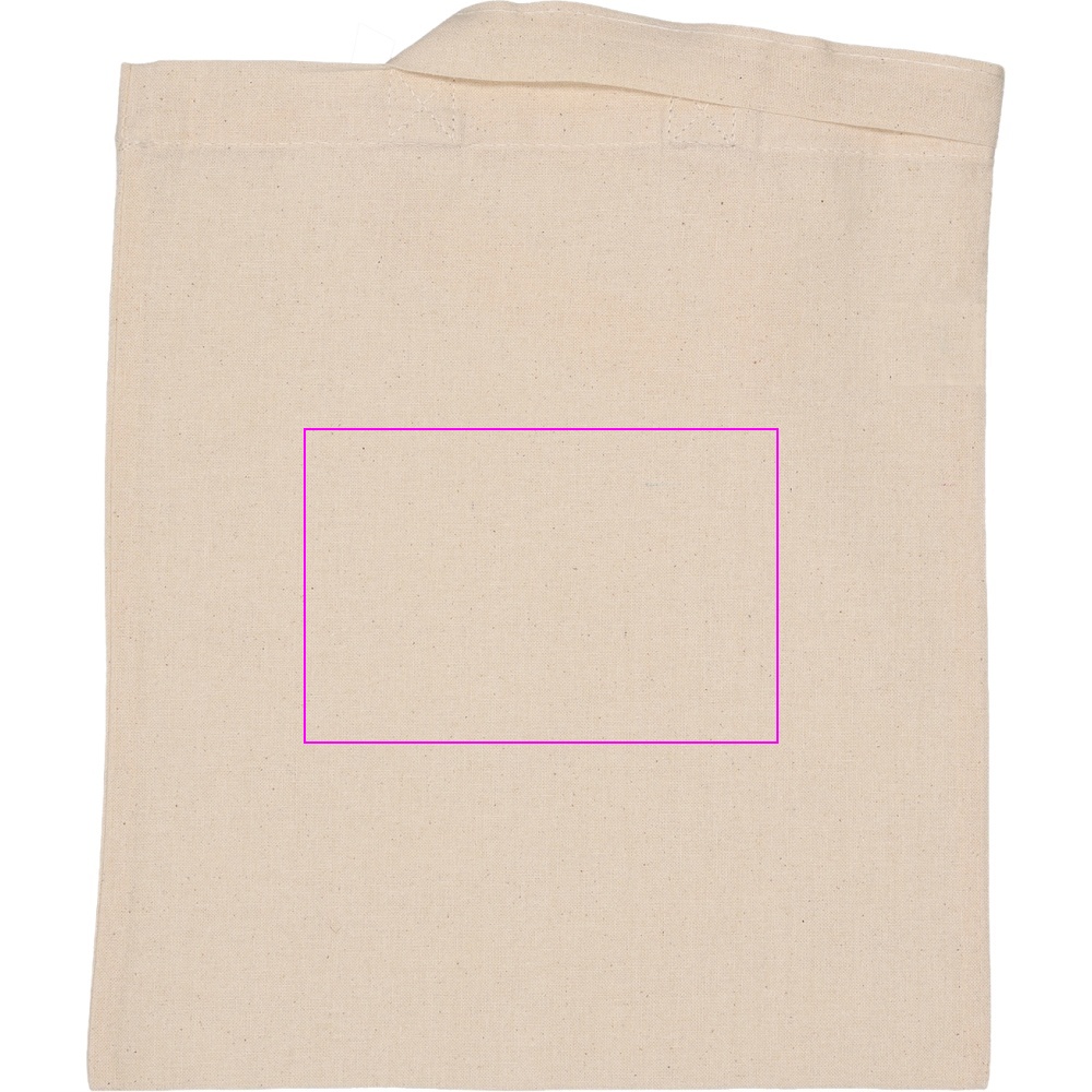 Cotton bag with short handles 140 g/m² ANTIBES