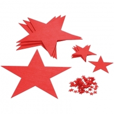 Felt coaster set stars KARLSTAD