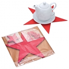 Felt coaster set stars KARLSTAD