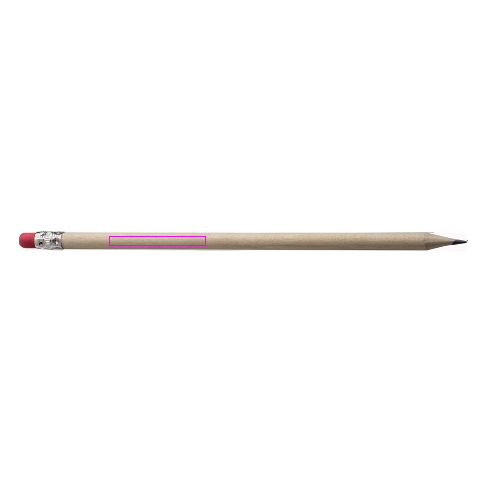 Pencil with eraser HICKORY