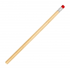 Pencil with eraser HICKORY