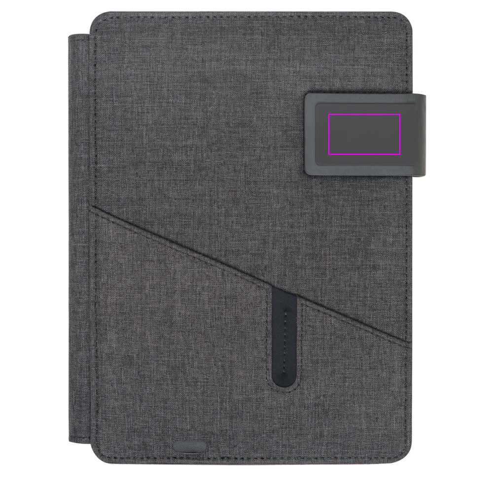 A5 folder with 4000mAh power bank LENO 4000 mAh