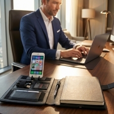 A5 folder with 4000mAh power bank LENO