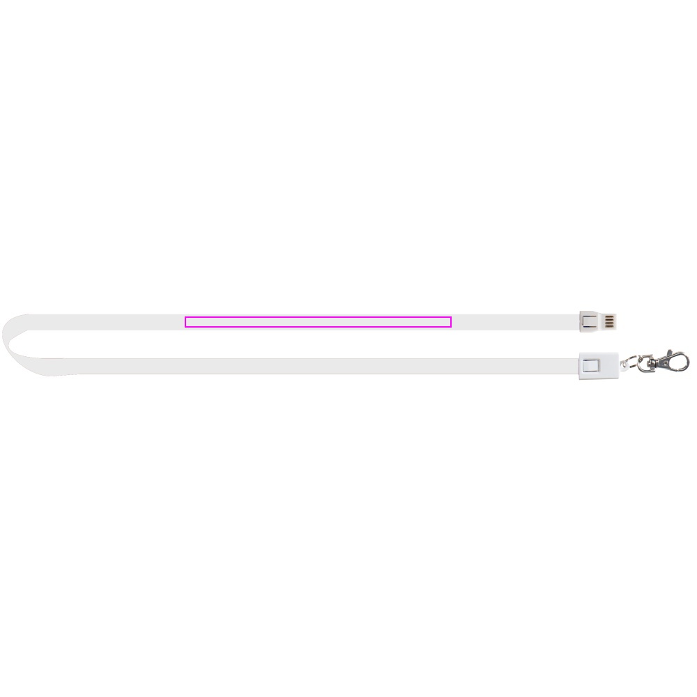 Data transfer lanyard with micro USB LE PORT