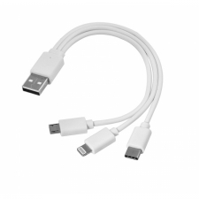 USB cable 3w1 micro USB + USB Type-C + Lightning