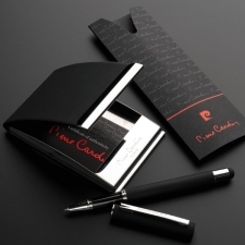 Business card holder and touch pen ballpen set CONCORDE Pierre Cardin