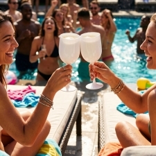 Plastic glass 450ml ST. MORITZ