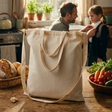 Cotton bag with 3 handles 140 g/m2 NORDKOOG
