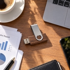 Pendrive Wooden 4GB 2.0 LEAGUE CITY