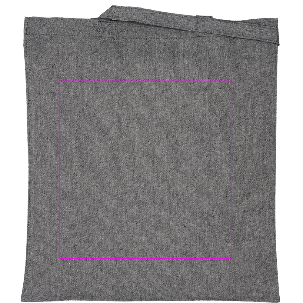 Recycled cotton bag with long handles 140 g/m² CHELMSFORD