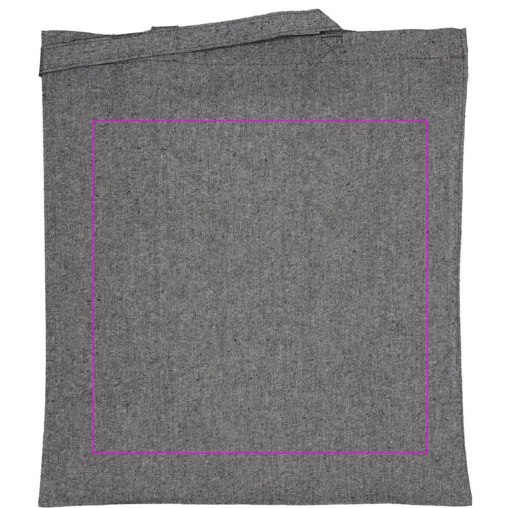 Recycled cotton bag with long handles 140 g/m² CHELMSFORD
