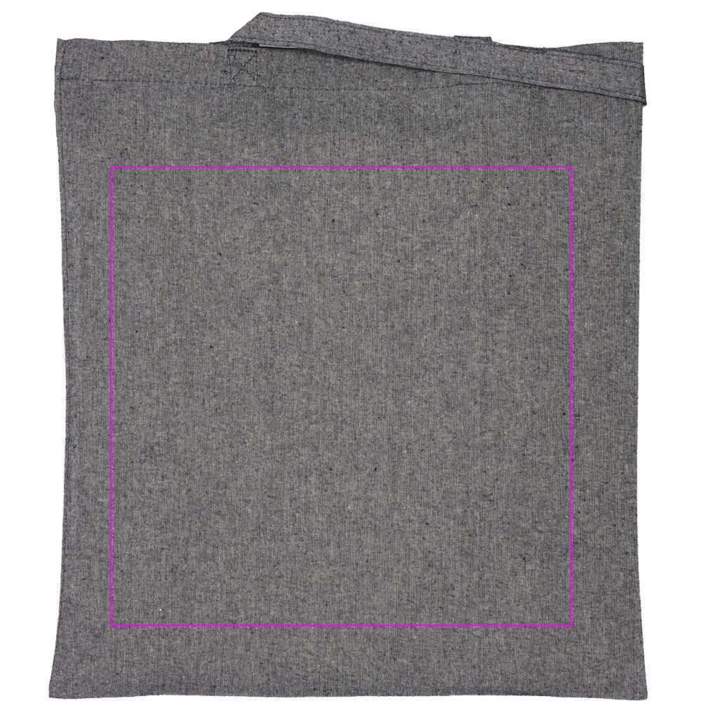 Recycled cotton bag with long handles 140 g/m² CHELMSFORD