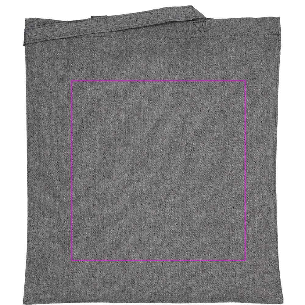 Recycled cotton bag with long handles 140 g/m² CHELMSFORD