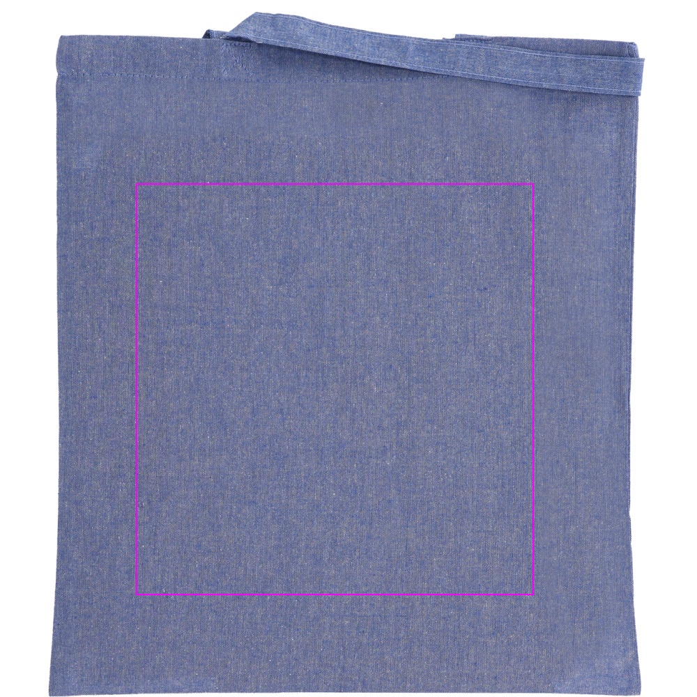 Recycled cotton bag with long handles 140 g/m² CHELMSFORD