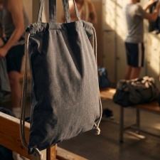 Recycled cotton bag with long handles 140 g/m² ADDISON