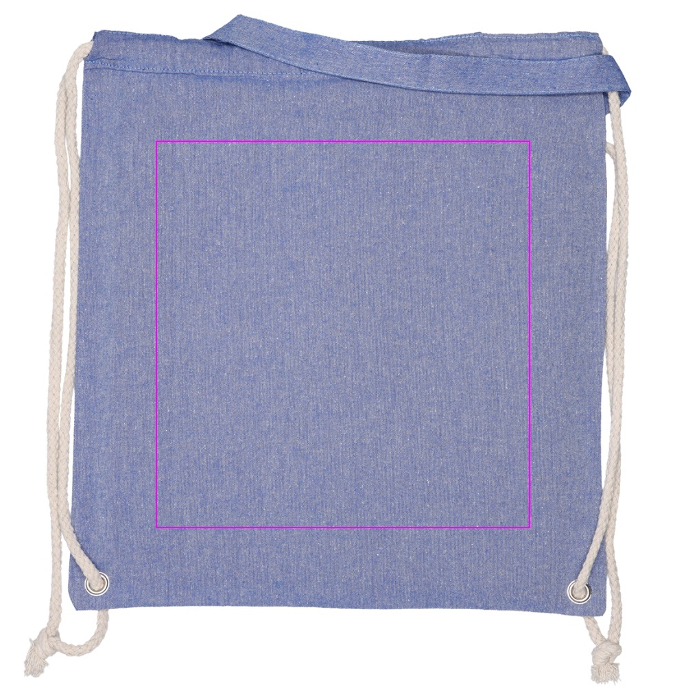 Recycled cotton bag with long handles 140 g/m² ADDISON
