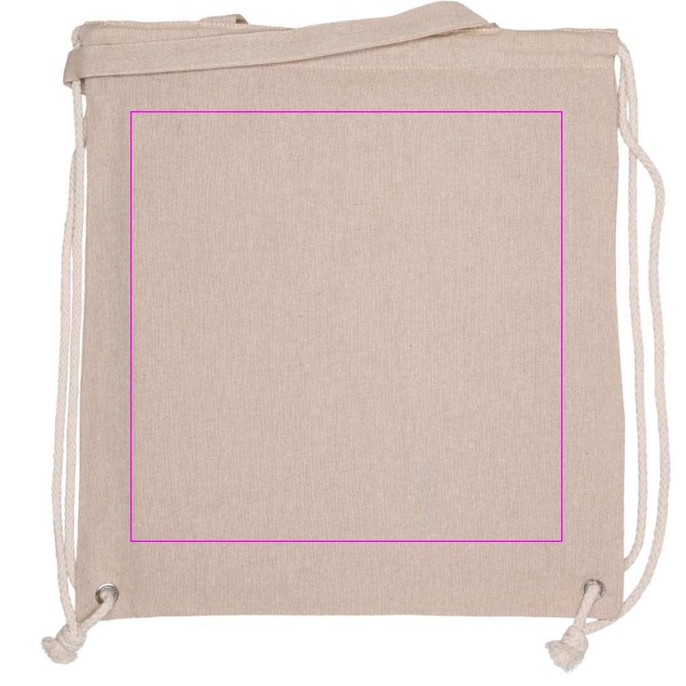 Recycled cotton bag with long handles 140 g/m² ADDISON