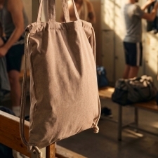 Recycled cotton bag with long handles 140 g/m² ADDISON