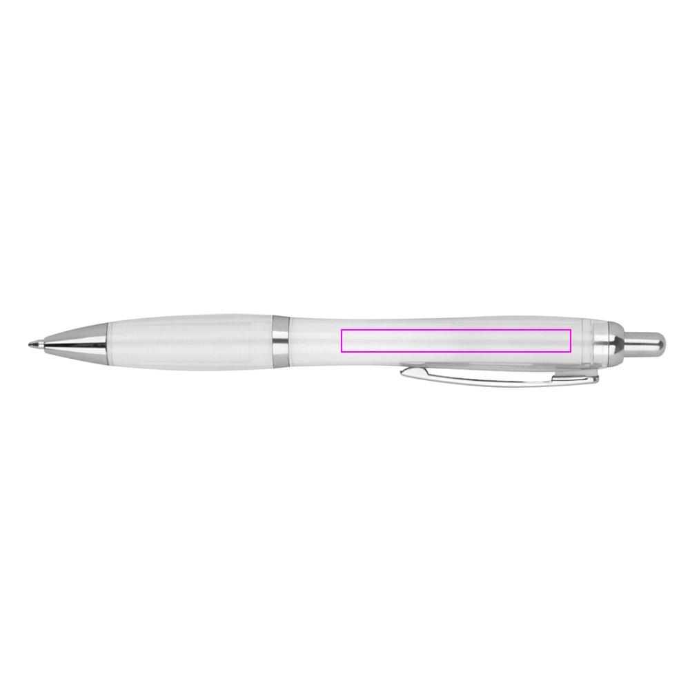 rPET Plastic transparent ballpen ALKEN