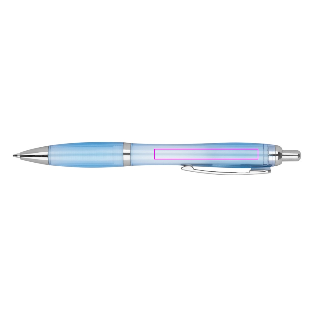 rPET Plastic transparent ballpen ALKEN
