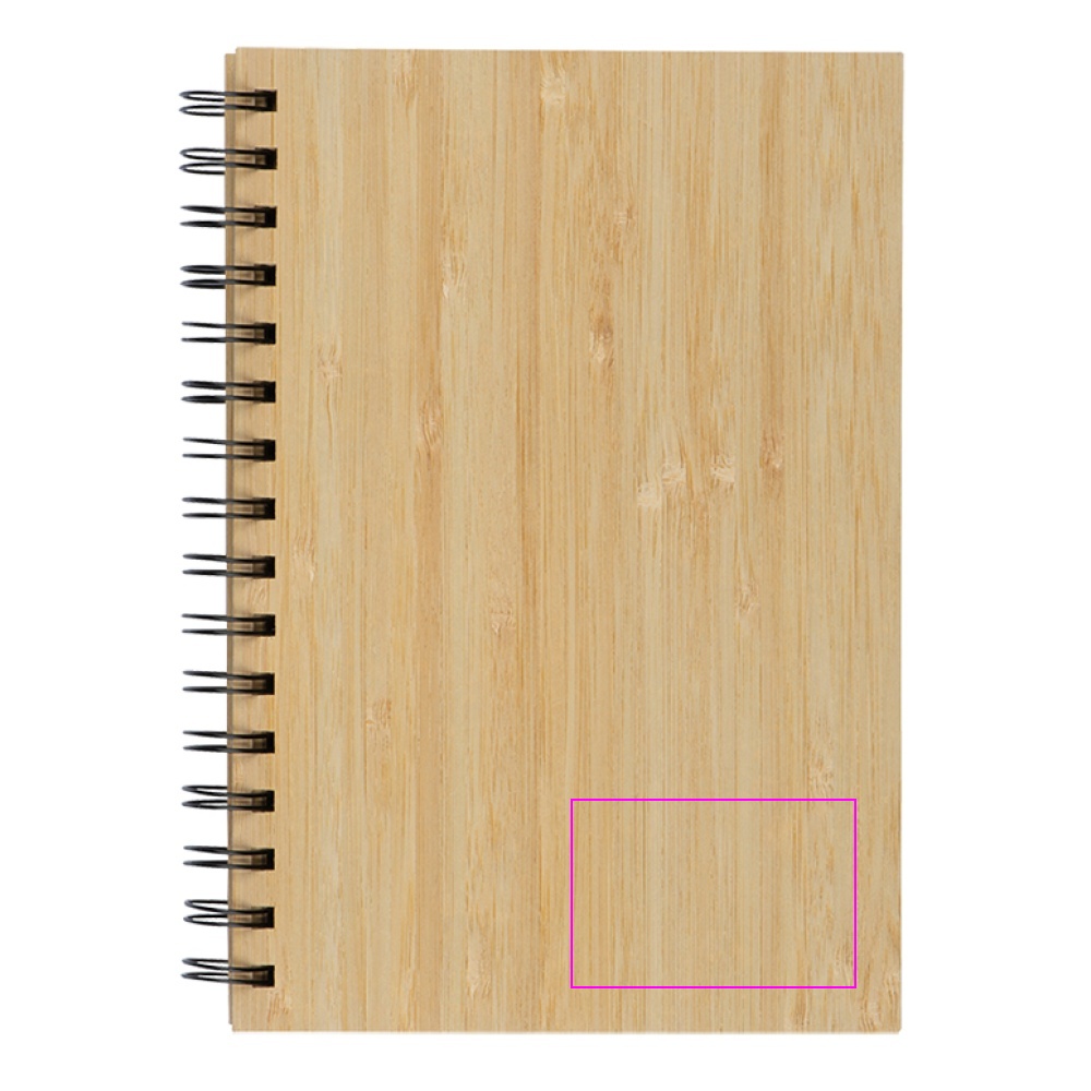 A5 lined notebook made of recycled paper with pen PISA