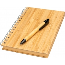 A5 lined notebook made of recycled paper with pen PISA