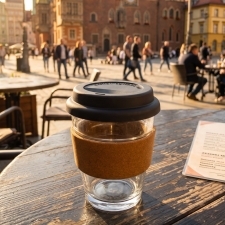 Glass mug 350ml WROCŁAW