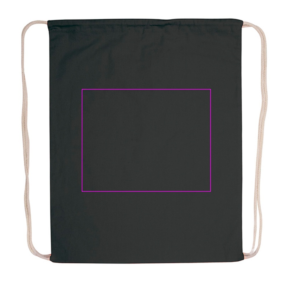 Cotton drawstring sports bag 140 g/m2 CARLSBAD