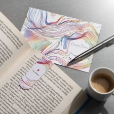 Postcard with bookmark LIBRO Pierre Cardin