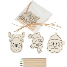 Christmas tree coloring ornaments with crayons DRESDEN
