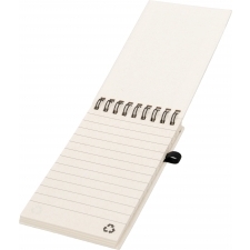 A6 lined notebook made from milk carton with AUSTIN pen