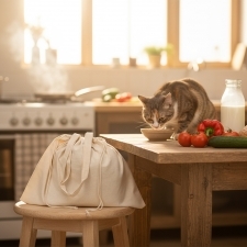 Organic cotton bag with long handles 180 g/m2 IMOLA