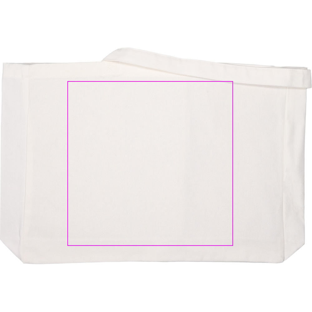 Organic cotton bag with long handles 270 g/m2 BARI