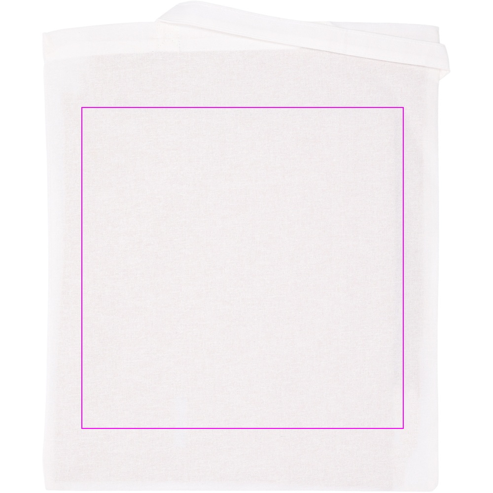 Organic cotton bag with long handles 180 g/m2 BRANSLEY
