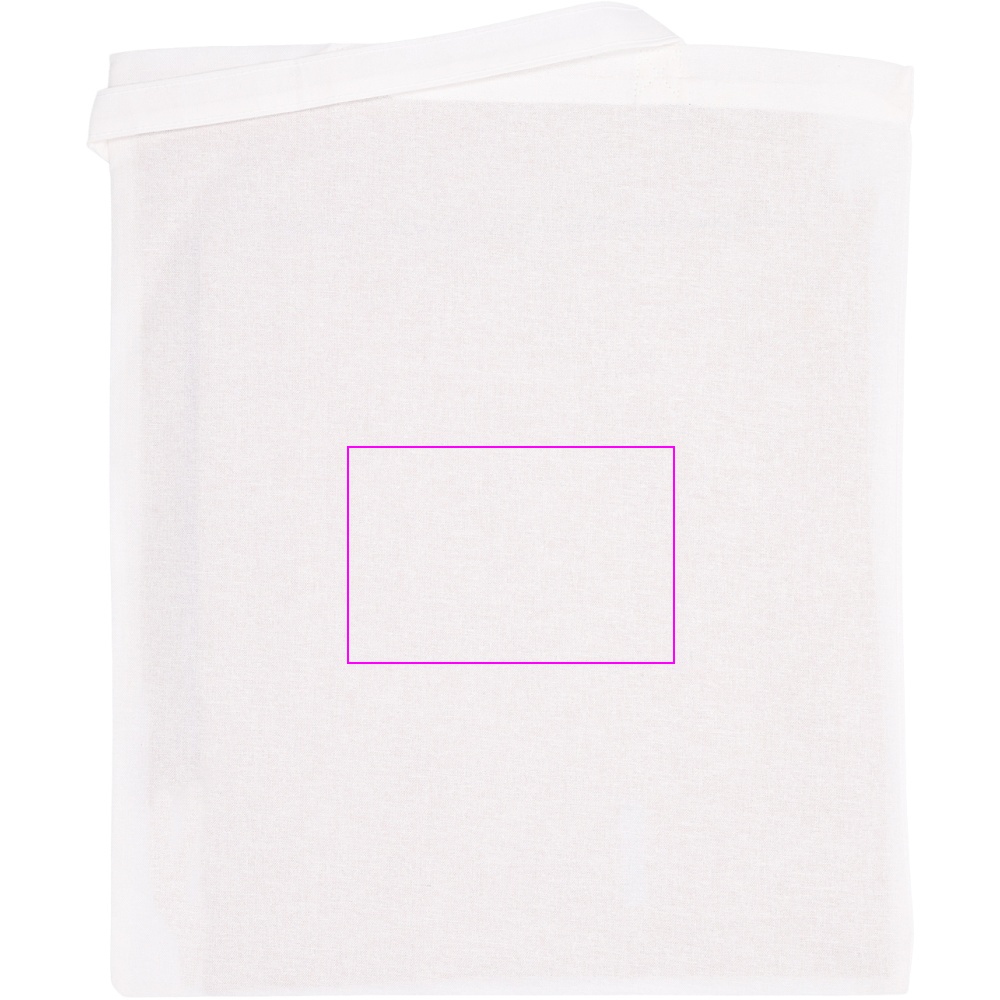 Organic cotton bag with long handles 180 g/m2 BRANSLEY