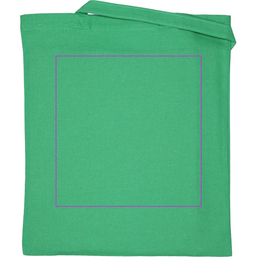Organic cotton bag with long handles 180 g/m2 BRANSLEY