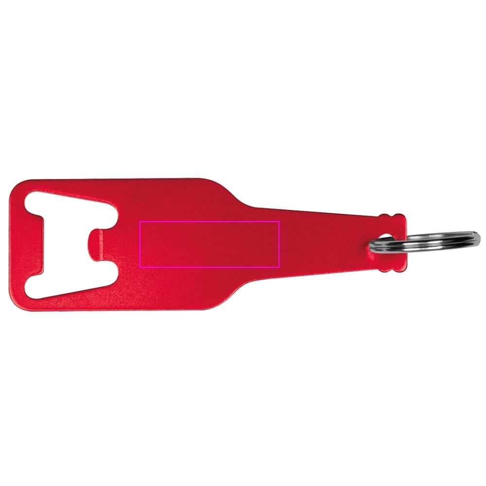Recycled aluminum bottle opener keychain MALMO