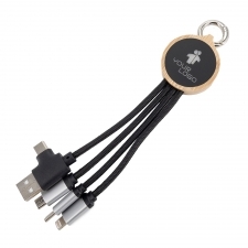 4w1 cable with illuminated logo LH-ZMU05