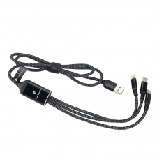 3w1 charging cable with illuminated logo Pierre Cardin