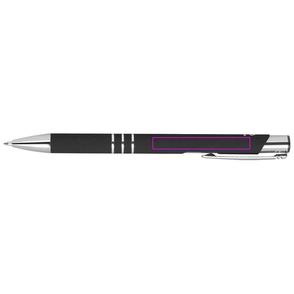 Recycled aluminum semi-gel soft touch pen DUNMORE
