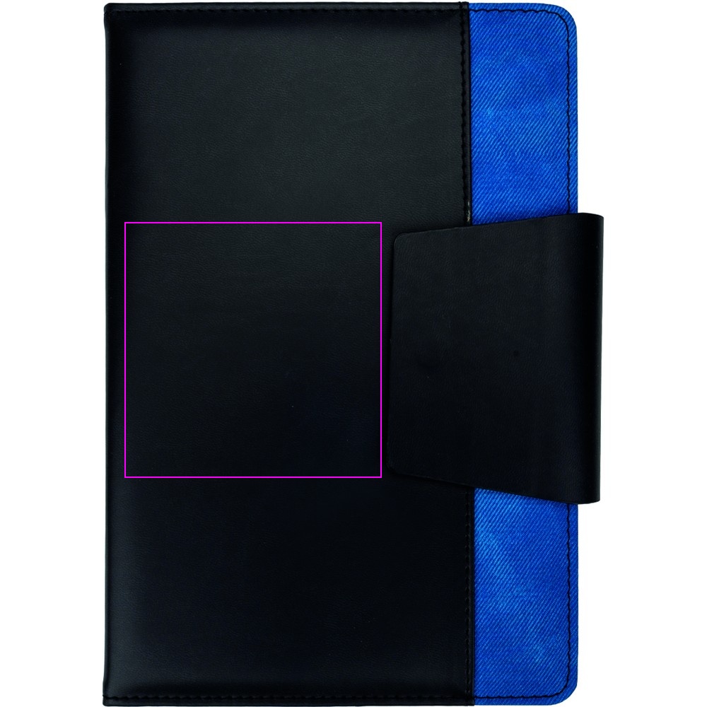 A5 lined notebook made from recycled PU ASUNCION