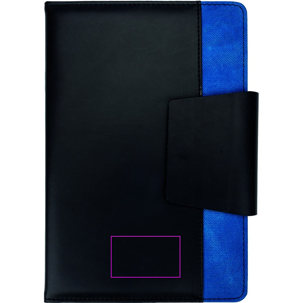 A5 lined notebook made from recycled PU ASUNCION