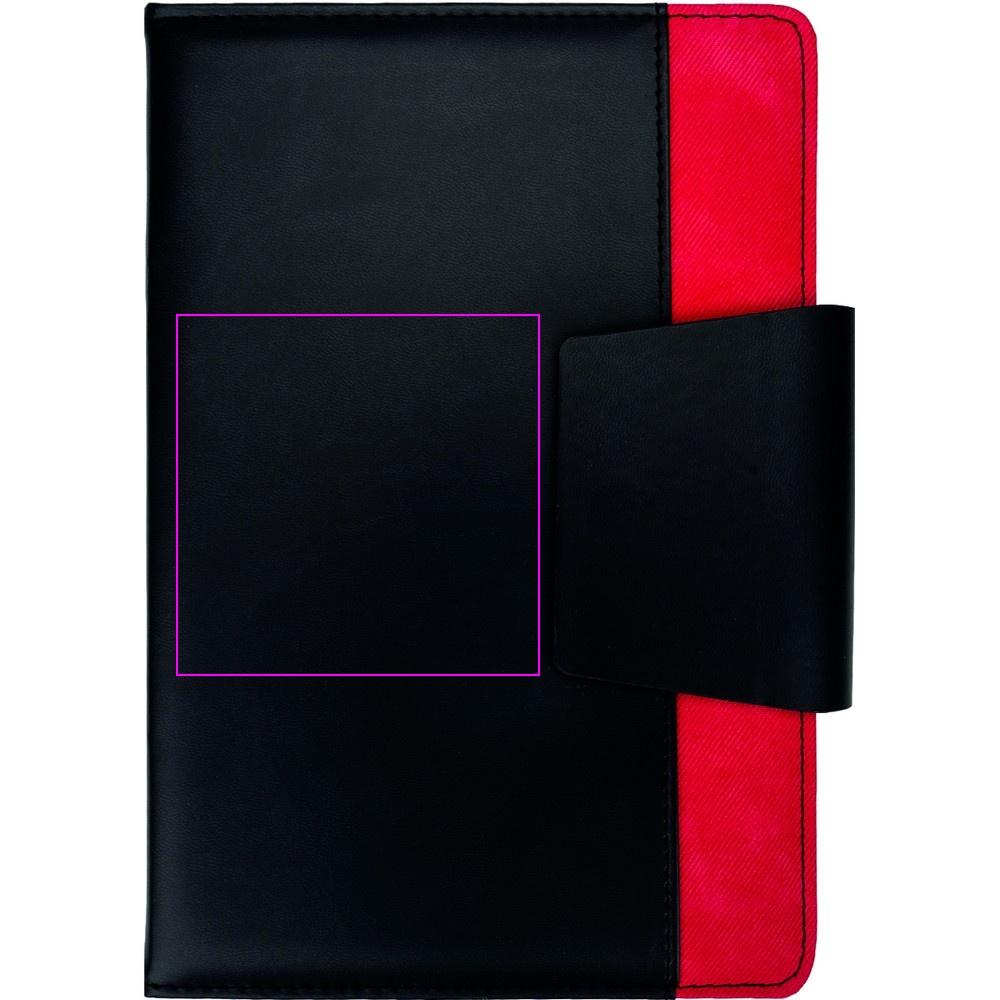 A5 lined notebook made from recycled PU ASUNCION