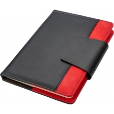 A5 lined notebook made from recycled PU ASUNCION