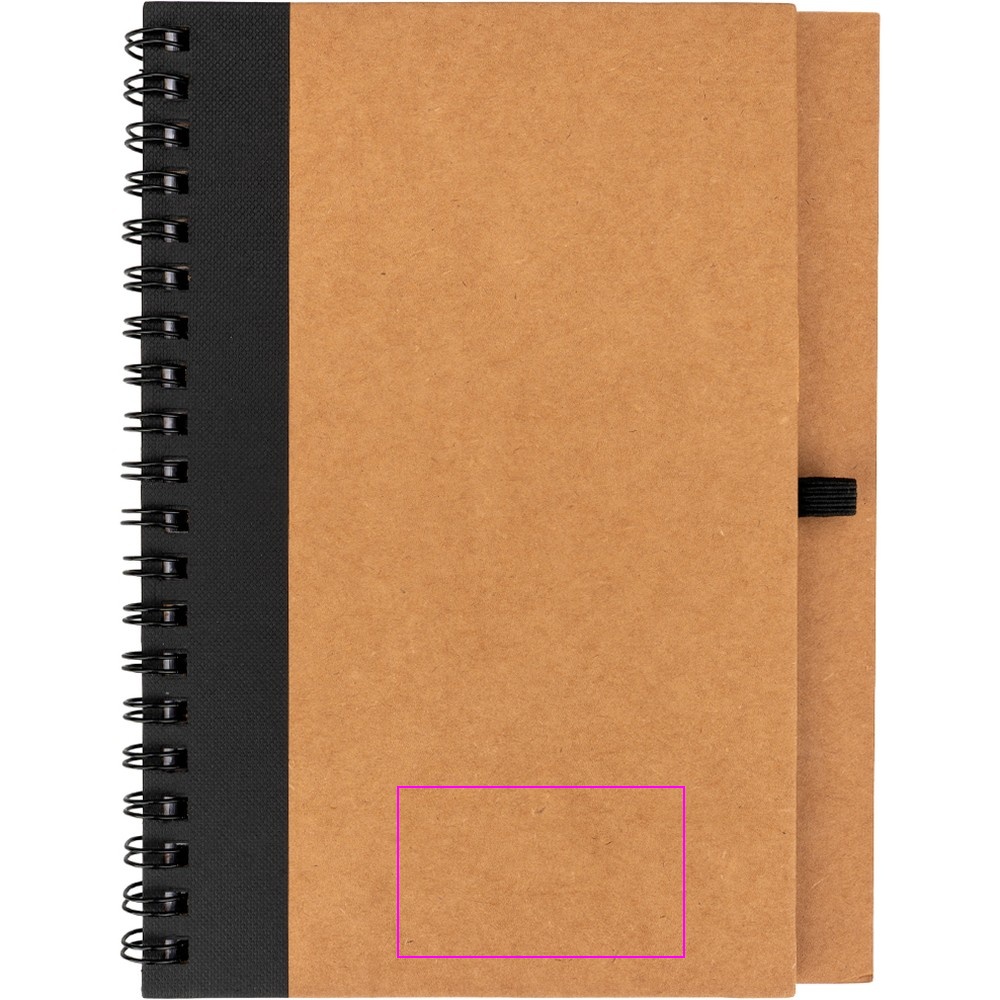 A5 notebook with blank pages made from recycled paper RAVENNA