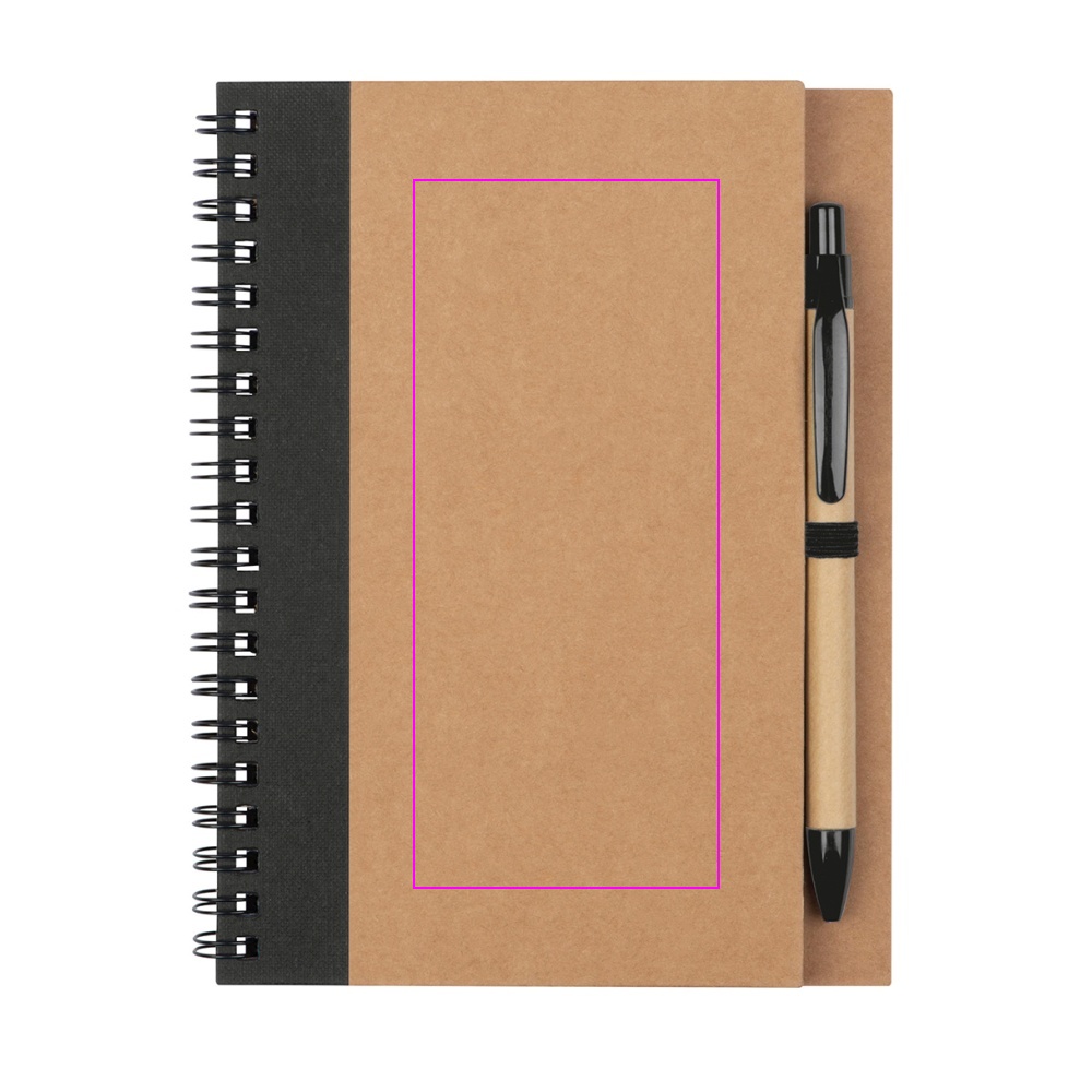 A5 notebook with blank pages made from recycled paper RAVENNA