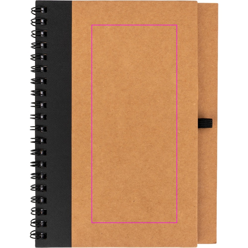 A5 notebook with blank pages made from recycled paper RAVENNA