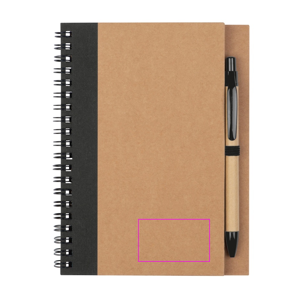 A5 notebook with blank pages made from recycled paper RAVENNA